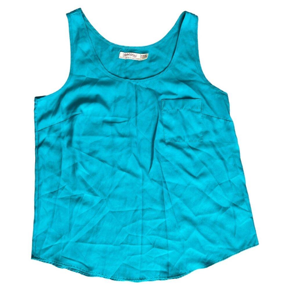 FADED GLORY Green Tank Top, M